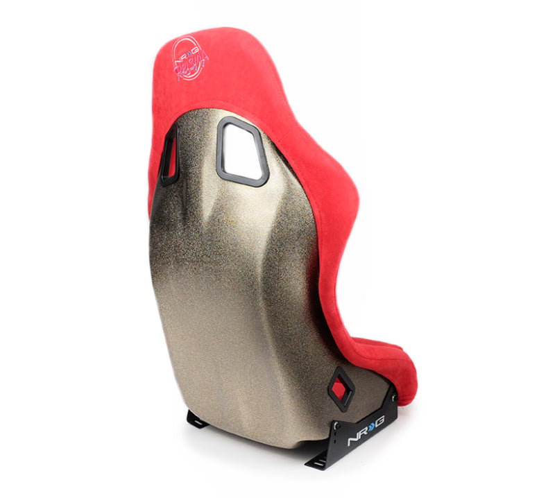 NRG FRP Bucket Seat ULTRA Edition - Medium (Red Alcantara/Pearlized Back) NRGFRP-303RD-ULTRA