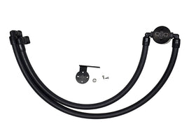 J&L 17-22 Ford F-250 6.2L/7.3L Passenger Side Oil Separator 3.0 - Black Anodized JLT3042P-B