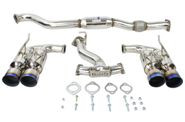 Invidia 08-14 Subaru WRX Hatchback Gemini Single Layer Titanium Tip Cat-back Exhaust INVHS08ST5GM4ST