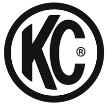 Load image into Gallery viewer, KC HiLiTES 6in. Round Hard Cover for Daylighter/SlimLite/Pro-Sport (Single) - Black w/White KC Logo KCL5105