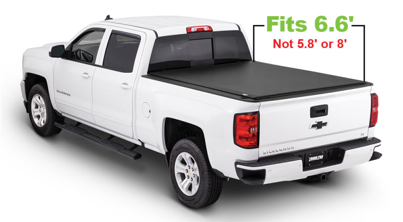 Tonno Pro 14-19 Chevy Silverado 1500 6.6ft Fleetside Lo-Roll Tonneau Cover TNPLR-1045