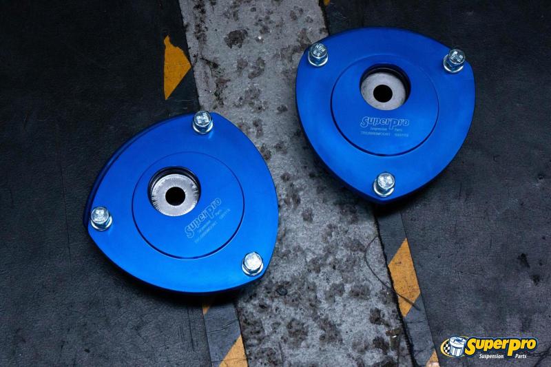 SuperPro 2015 Audi A3 Quattro Premium Front Upper Fixed Camber Offset Strut Mount Set SPRTRC5000