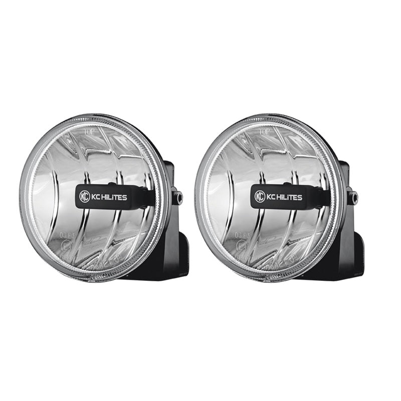 KC HiLiTES 4in. Gravity G4 LED Light 10w SAE/ECE Clear Fog Beam (Pair Pack System) KCL493