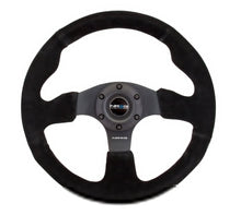 Load image into Gallery viewer, NRG Reinforced Steering Wheel (320mm) Suede w/Black Stitch NRGRST-012S