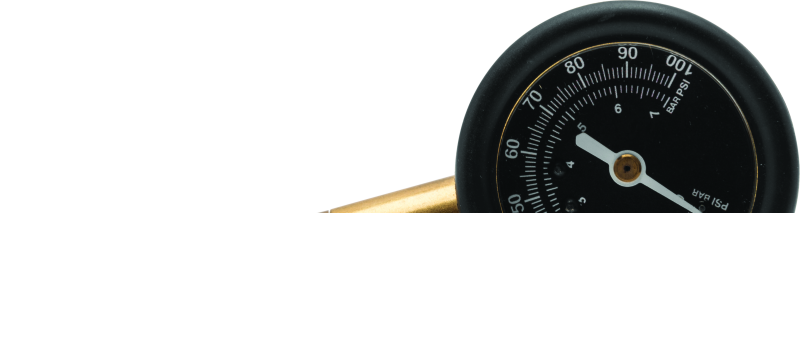 BikeMaster Dual Tire Gauge 100 PSI BKM151599