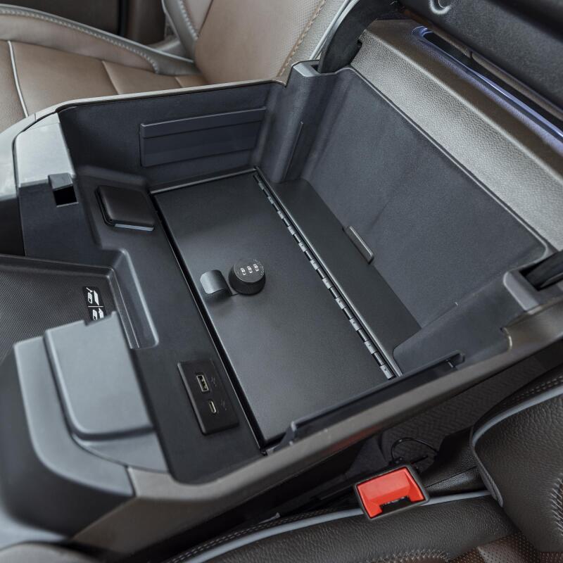Tuffy Console Safe W/ Combo Lock For Chevrolet Silverado W/ Wireless Charging Pad Console TFY393-01-A