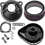 S&S Cycle 2007+ XL Sportster Models Stealth Air Cleaner Kit w/ Gloss Black Mini Teardrop Cover