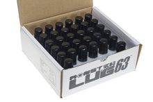 Load image into Gallery viewer, Wheel Mate Muteki HR38 Open End Lug Nuts 12x1.25 Black Chrome / Yellow Ring WHMHR3805BY