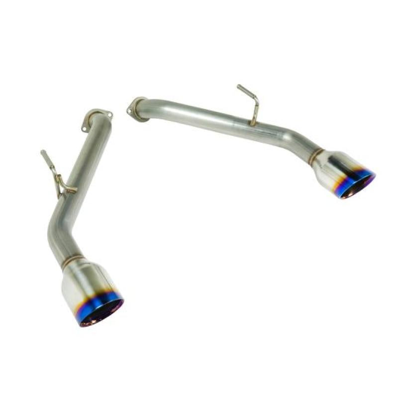 Remark 2014+ Infiniti Q50 Axle Back Exhaust w/Burnt Stainless Double Wall Tip REMRO-TTQ5-D