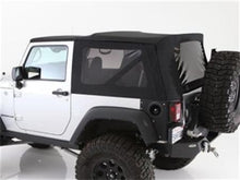 Load image into Gallery viewer, Soft Top Premium Canvas 07-09 Wrangler JK 2 DR OEM Replacement W/Tinted Windows Black Diamond Smittybilt