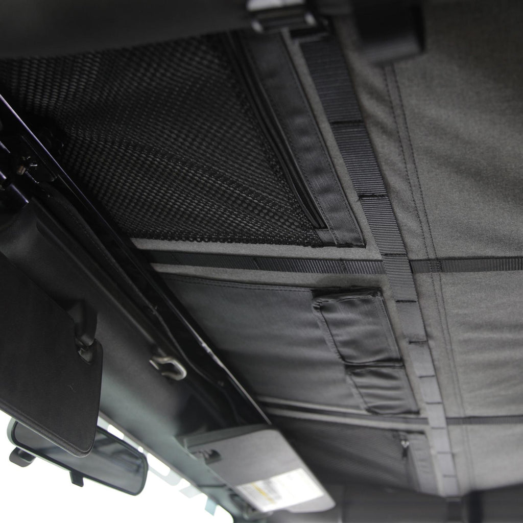 Bowless Soft Top Combo 07-18 Wrangler JK 4 DR OEM Replacement W/Tinted Windows Black Diamond Smittybilt