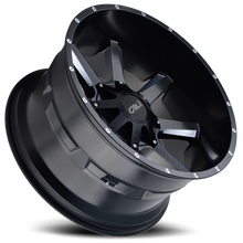 Load image into Gallery viewer, Cast Aluminum Wheels Busted 9100 SB 20x9 Milled Spokes Satin Black 8 On 180 Bolt Pattern 18 Offset Cali Offroad Wheels