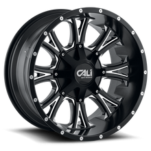Load image into Gallery viewer, Cast Aluminum Wheels Americana 9101 SB 20x10 Milled Spokes Satin Black 8 On 180 Bolt Pattern -25 Offset Cali Offroad Wheels