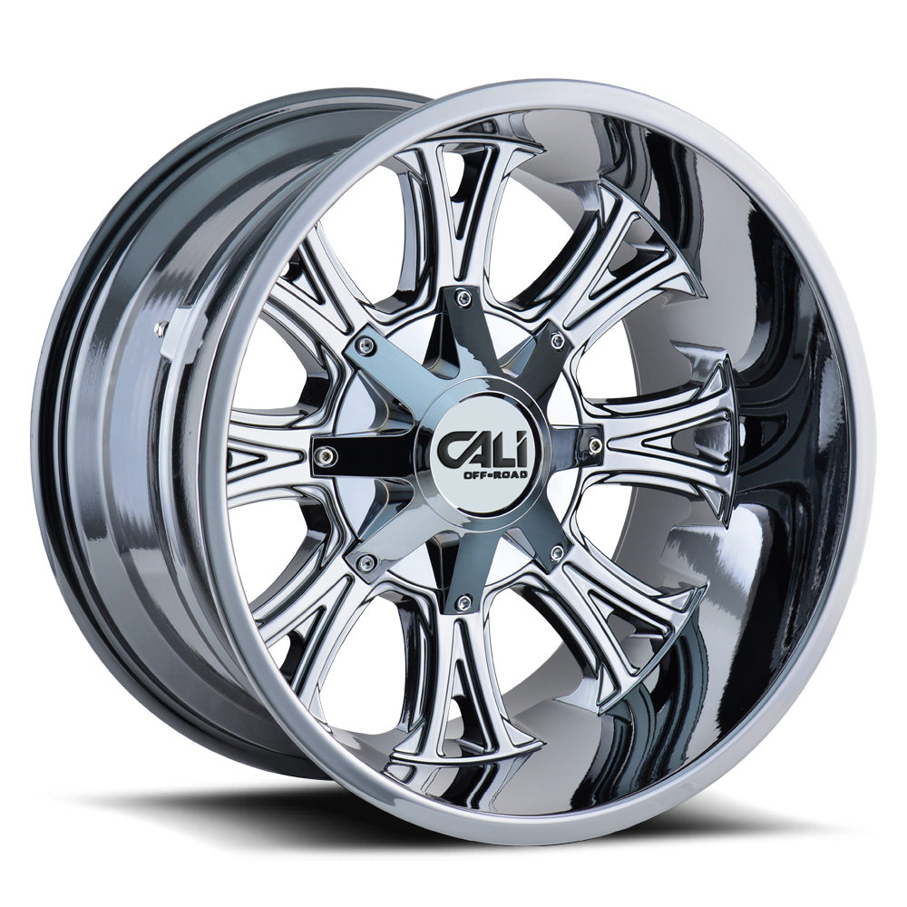 Cast Aluminum Wheels Americana 9101 CH 22x14 Chrome 8 On 180 Bolt Pattern -76 Offset Cali Offroad Wheels