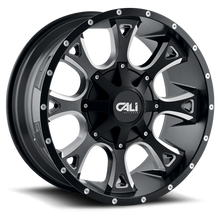 Load image into Gallery viewer, Cast Aluminum Wheels Anarchy 9103 SB 22x12 Milled Spokes Satin Black 8 On 180 Bolt Pattern -44 Offset Cali Offroad Wheels