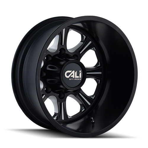 Dually Wheels Brutal Dually 9105 BK-M 20x8.25 Black 8 On 200 Bolt Pattern -180 Offset Cali Offroad Wheels