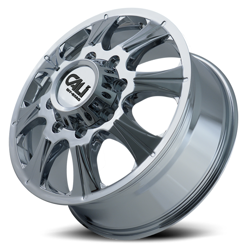 Dually Wheels Brutal Dually 9105 CH 20x8.25 Chrome 8 On 200 Bolt Pattern 127 Offset Cali Offroad Wheels