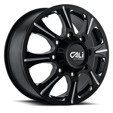 Load image into Gallery viewer, Dually Wheels Brutal Dually 9105 BK-M 20x8.25 Black 8 On 210 Bolt Pattern 127 Offset Cali Offroad Wheels