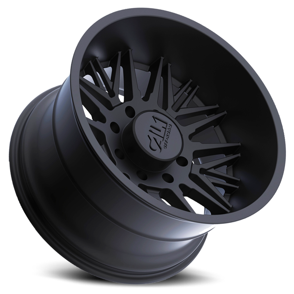 Cast Aluminum Wheels Rawkon 9109 MB 22x12 Matte Black 6 On 139.7 Bolt Pattern -51 Offset Cali Offroad Wheels