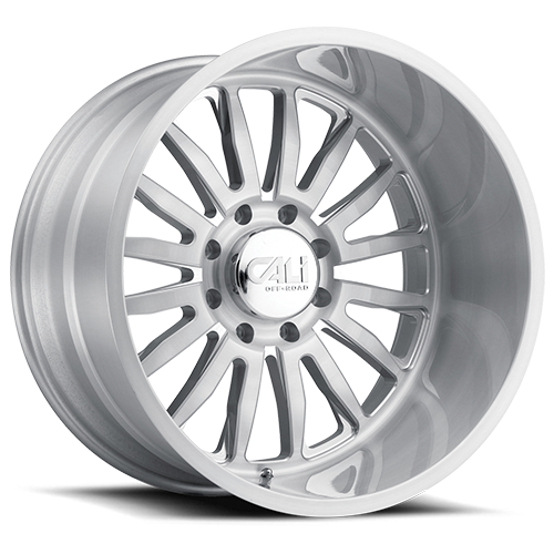 Cast Aluminum Wheels Summit 9110 SL 22x12 Brushed Brushed Silver 6 On 135 Bolt Pattern -51 Offset Cali Offroad Wheels