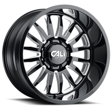 Load image into Gallery viewer, Cast Aluminum Wheels Summit 9110 GB-M 22x12 Milled Spokes Gloss Black 8 On 165.1 Bolt Pattern -51 Offset Cali Offroad Wheels
