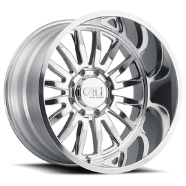 Cast Aluminum Wheels Summit 9110 PO 24x14 Milled Spokes Polished 8 On 165.1 Bolt Pattern -76 Offset Cali Offroad Wheels