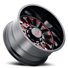 Load image into Gallery viewer, Cast Aluminum Wheels Summit 9110 GB-RD 20x9 Red Milled Spokes Gloss Black 8 On 165.1 Bolt Pattern 0 Offset Cali Offroad Wheels