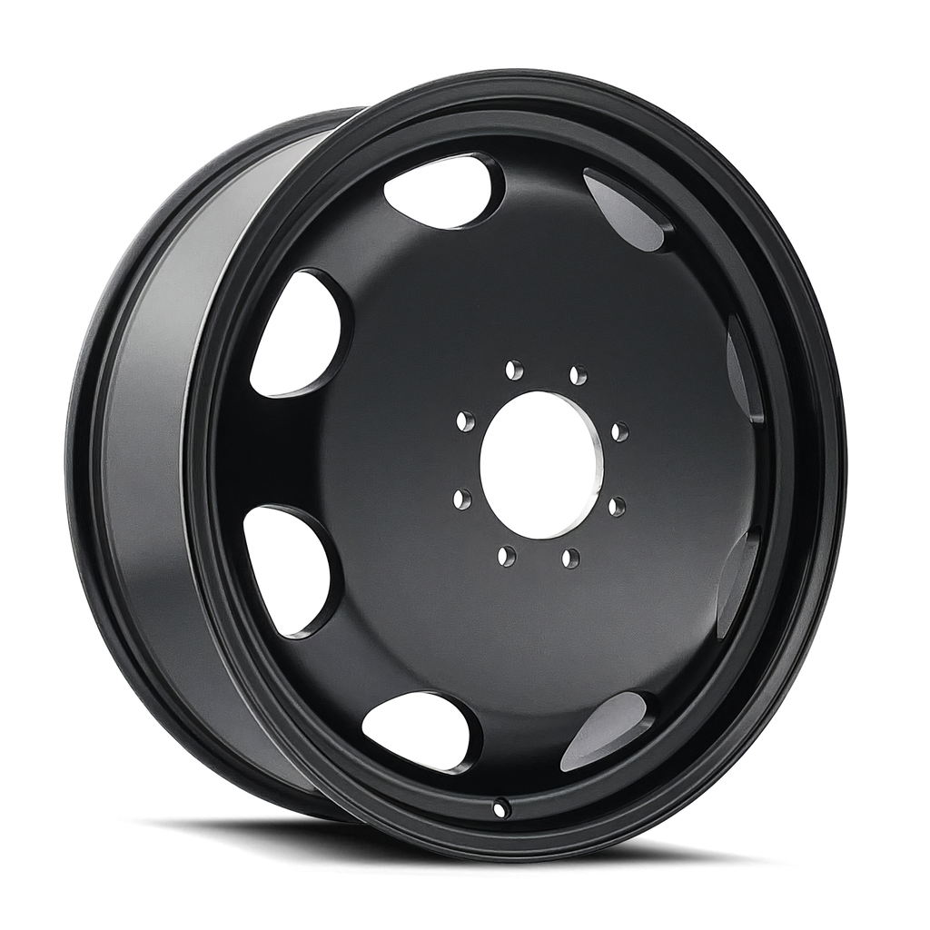 Dually Wheels Summit Dually 9110D MB 22x8.25 Matte Black 8 On 165.1 Bolt Pattern 100 Offset Cali Offroad Wheels