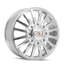 Dually Wheels Summit Dually 9110D PO 20x8.25 Milled Spokes Polished 8 On 210 Bolt Pattern 115 Offset Cali Offroad Wheels