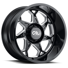 Load image into Gallery viewer, Cast Aluminum Wheels Sevenfold 9111 GB 20x12 Milled Spokes Gloss Black 6 On 135 Bolt Pattern -51 Offset Cali Offroad Wheels