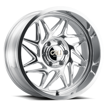 Load image into Gallery viewer, Cast Aluminum Wheels Gemini 9112 PO 24x14 Milled Spokes Polished 8 On 170 Bolt Pattern -76 Offset Cali Offroad Wheels