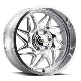 Cast Aluminum Wheels Gemini 9112 PO 24x14 Milled Spokes Polished 8 On 170 Bolt Pattern -76 Offset Cali Offroad Wheels