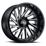 Cast Aluminum Wheels Purge 9114 GB 24x14 Milled Gloss Black 6 On 135 Bolt Pattern -76 Offset Cali Offroad Wheels - Cali Offroad 9114-24436BM