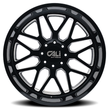 Load image into Gallery viewer, Cast Aluminum Wheels Invader 9115 GB-M 20x10 Milled Gloss Black 6 On 135 Bolt Pattern -25 Offset Cali Offroad Wheels