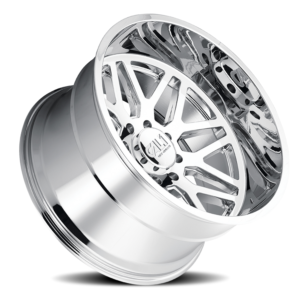 Cast Aluminum Wheels Invader 9115 CH 22x12 Chrome 6 On 139.7 Bolt Pattern -51 Offset Cali Offroad Wheels