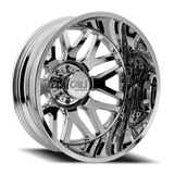 Dually Wheels Invader Dually 9115D CH 22x8.25 Chrome 8 On 165.1 Bolt Pattern -232 Offset Cali Offroad Wheels - Cali Offroad 9115D-22881CR232