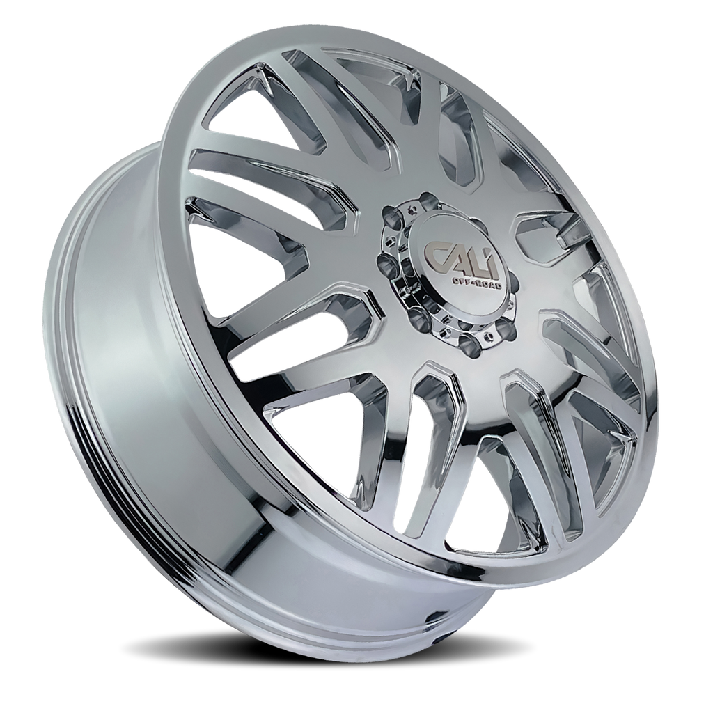 Dually Wheels Invader Dually 9115D CH 24x8.25 Chrome 8 On 200 Bolt Pattern 115 Offset Cali Offroad Wheels