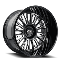 Load image into Gallery viewer, Cast Aluminum Wheels Vertex 9116 BM 20x10 Milled Gloss Black 5 On 127 Bolt Pattern -25 Offset Cali Offroad Wheels