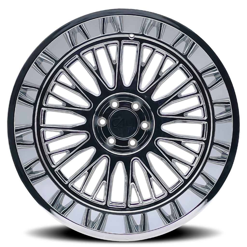 Cast Aluminum Wheels Vertex 9116 CH 22x12 Chrome 6 On 139.7 Bolt Pattern -44 Offset Cali Offroad Wheels