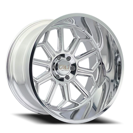 Cast Aluminum Wheels Auburn 9117 PO 20x10 Milled Spokes Polished 6 On 139.7 Bolt Pattern -25 Offset Cali Offroad Wheels