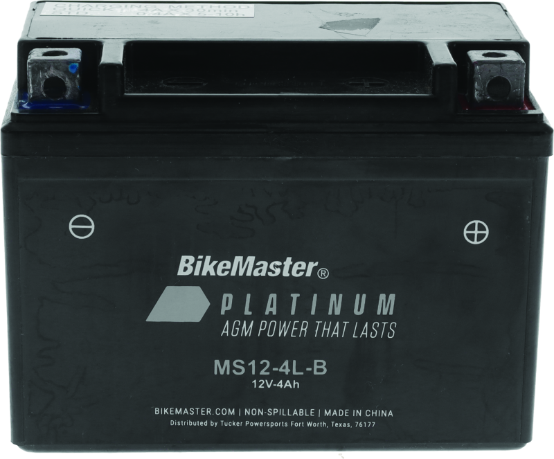 BikeMaster AGM Battery - MS12-4L-B BKM780730