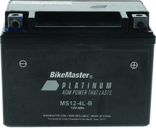 Load image into Gallery viewer, BikeMaster AGM Battery - MS12-4L-B BKM780730