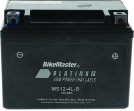 BikeMaster AGM Battery - MS12-4L-B BKM780730