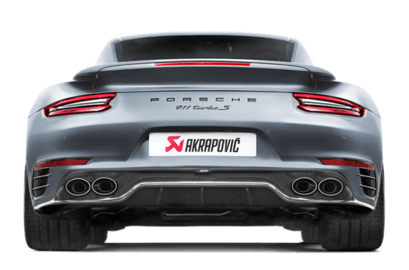 Akrapovic 16-17 Porsche 911 Turbo/Turbo S (991.2) Slip-On Line (Titanium) (Req. Tips/Diffuser) AKRS-PO/TI/6H