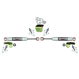 Steering Stabilizer Dual Kit Silver Boots Sold Separately Skyjacker