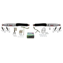 Load image into Gallery viewer, Steering Stabilizer Dual Kit Silver w/Black Boots 09-10 Dodge Ram 2500/3500 11-12 Ram 2500/3500 Skyjacker