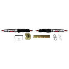 Load image into Gallery viewer, Steering Stabilizer Dual Kit w/o OEM Location Silver w/Black Boots Skyjacker