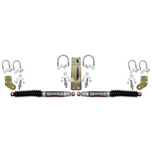 Load image into Gallery viewer, 9000 Dual Steering Stabilizer Kit With Silver Cylinders and Black Boots 2005-2023 Ford F250/F350 Super Duty Skyjacker