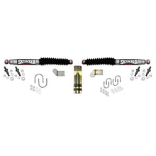 Load image into Gallery viewer, Steering Stabilizer Dual Kit Silver w/Black Boots 05-18 Ford F-350/F-250 Super Duty Skyjacker