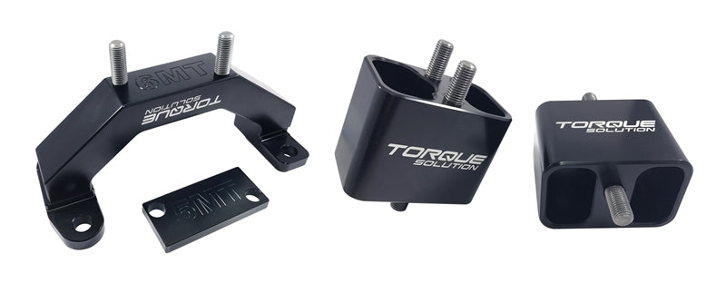 Torque Solution Solid Billet Aluminum Engine & Transmission Mounts 02-14 Subaru WRX / 04-17 STi TQSTS-SU-250SB